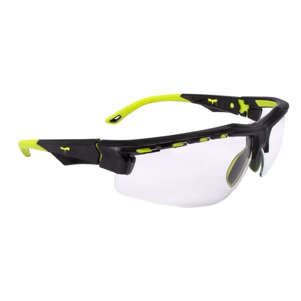 Radians THRAXUS Elite Safety Eyewear, HiVis Features, Clear Lens TXE8-10ID